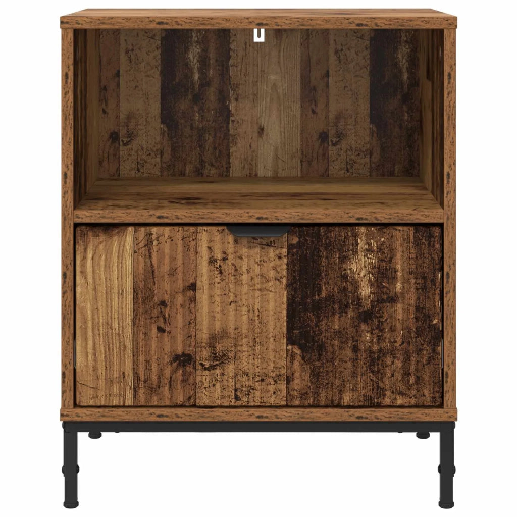 Armadio da Notte con cassetto Legno vecchio 49 x 36 x 61 cm 883490