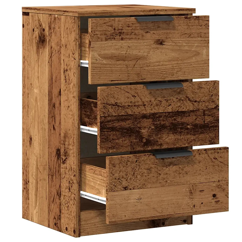 Comodino Legno Vecchio 40x36x65 cm in Legno Multistrato 856932