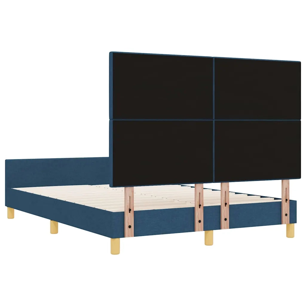 Struttura del letto con testiera Blu 160 x 200 cm Tessuto 3344745
