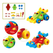 Trade Shop - Macchinina Da Corsa Formula Uno Giocattolo Smonta E Rimonta Con Set N.2 Attrezzi -