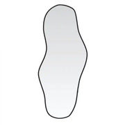 Specchio da Parete | Specchio decorativo Nero 60x25 cm