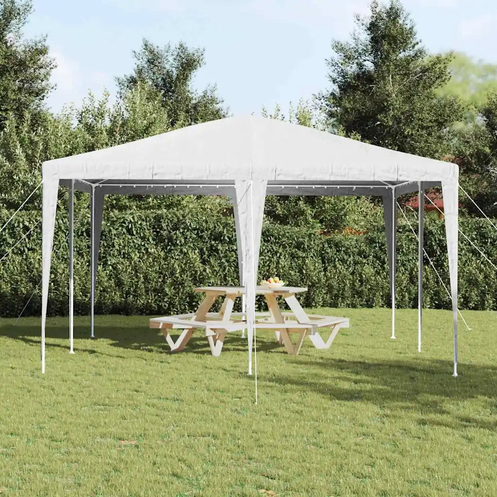 Tenda Party Bianco 400 x 400 x 266 cm Polietilene e Acciaio 42003421