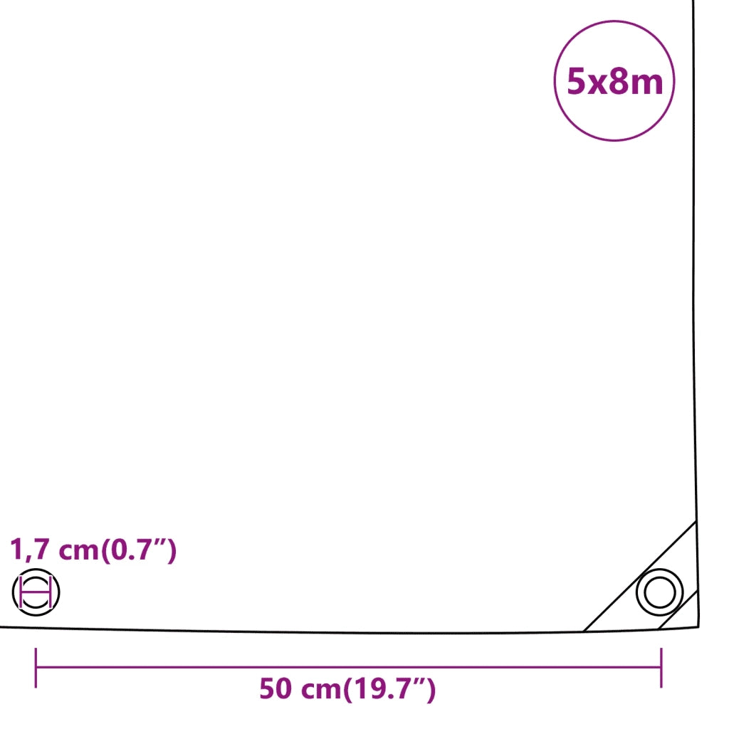Telone Nero 5x8 m 650 g/m2
