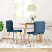 Sedie da Pranzo 2 pz Blu in Tessuto 4101152