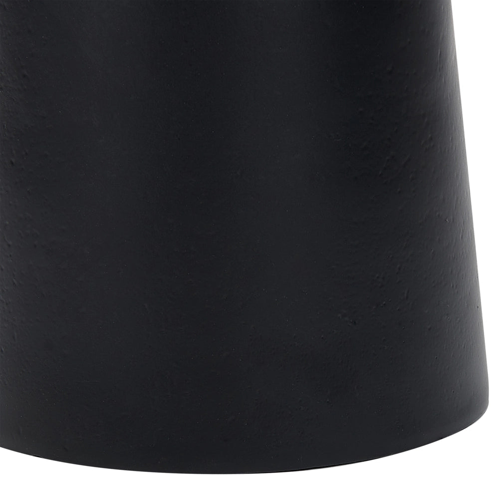 Tavolino in metallo oro e nero 36 cm fatto a mano forma geometrica stile moderno soggiorno camera da letto