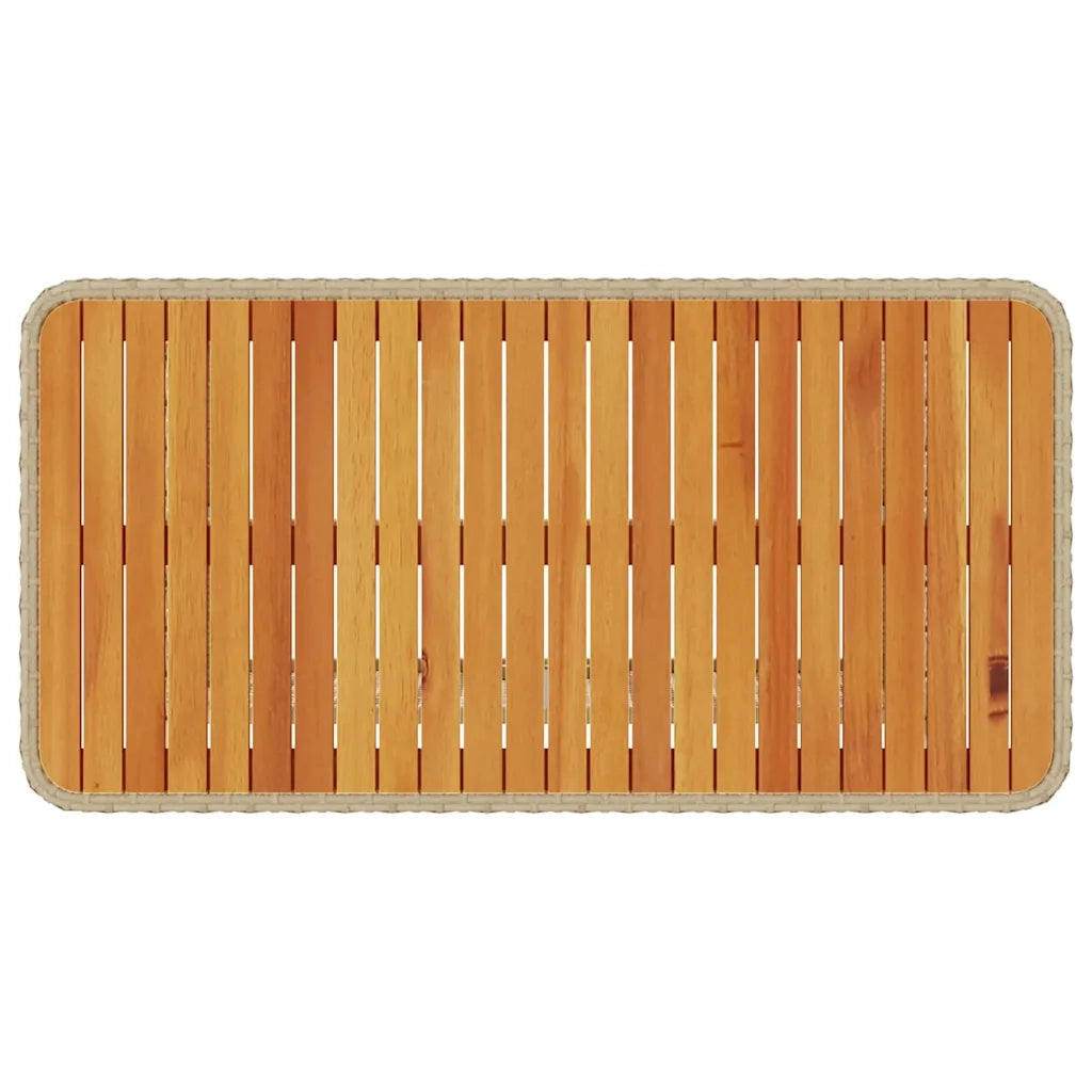 Set da Pranzo per Giardino | Set Salotto da Giardino Beige polyrattan