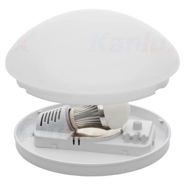 Plafoniera Kanlux Pires Eco con sensore E27 IP44 28cm