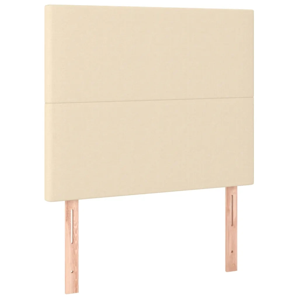 Testiera | Testata Crema 90x5x118/128 cm Tessuto
