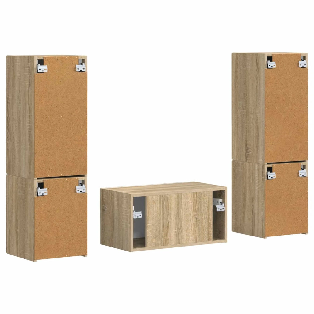 Set mobile TV 5 pcs Rovere Sonoma Legno multistrato 3409098