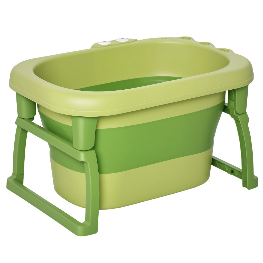 Vasca da bagno per bambini pieghevole ¨C Minimal ¨C plastica antiscivolo verde 75.3x55.4x43cm