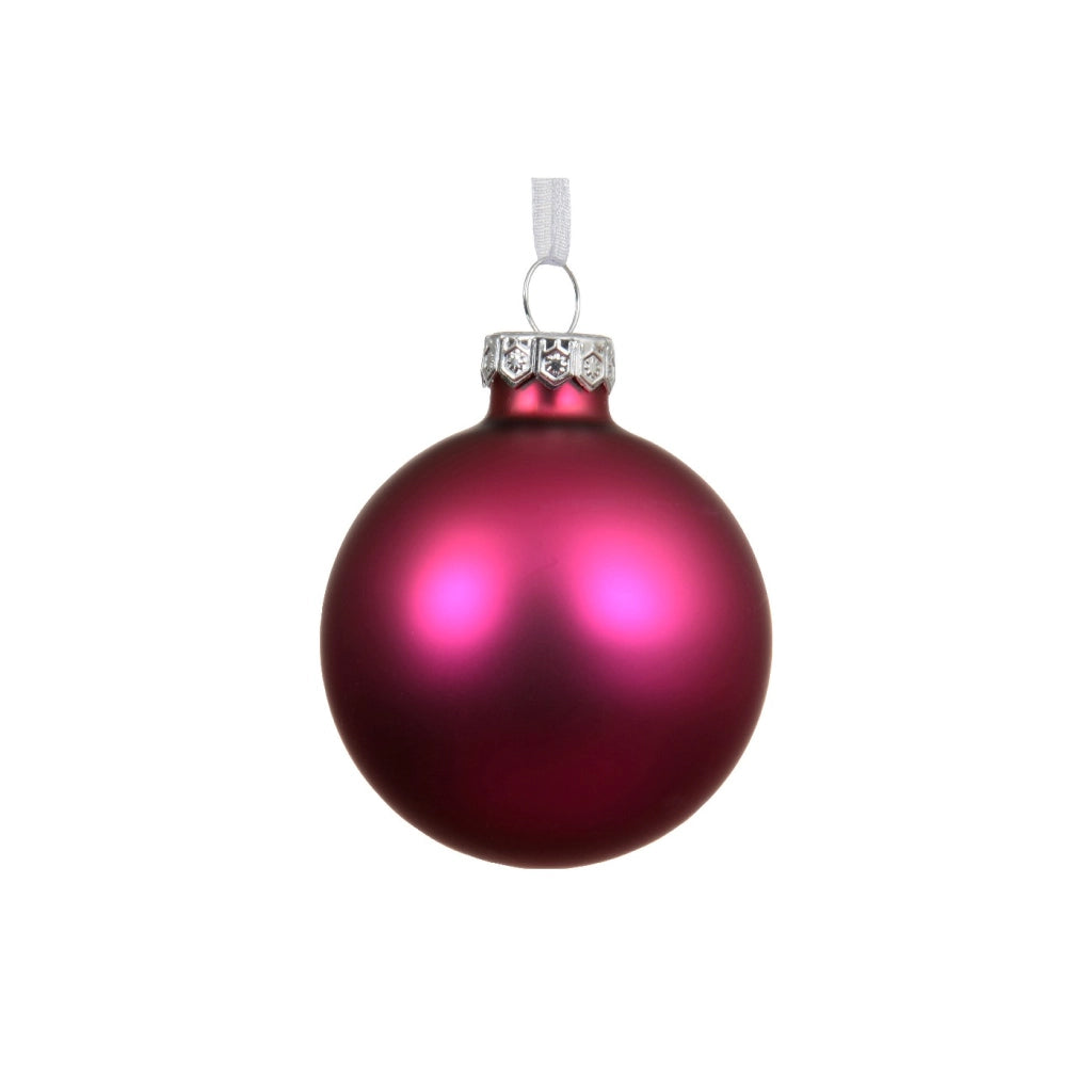 Pallina Vt opaco rosa festivo d10cm