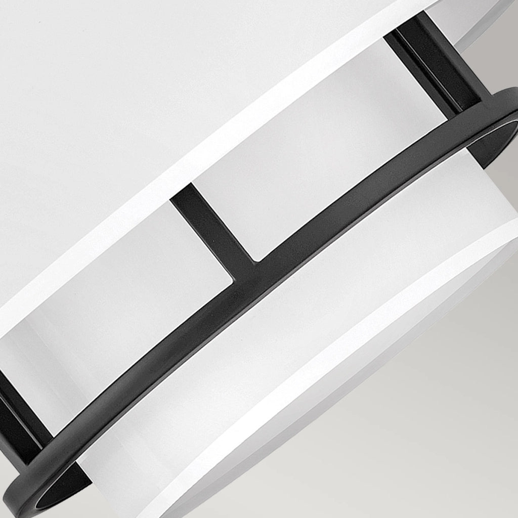 Lampada da soffitto Hinkley Graham nera 3xE14 40W Ø40,6cm
