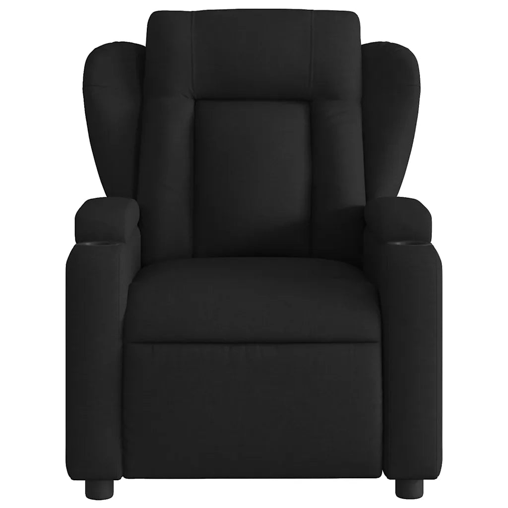Poltrona reclinabile in tessuto nero 3205566
