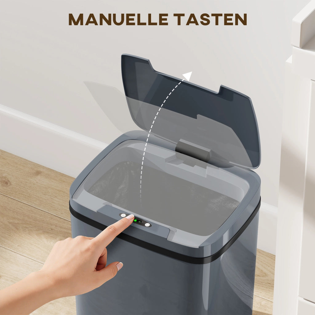 Cestino Automatico 15L ¨C Minimal ¨C Grigio 27.6x21.4x33.5 cm