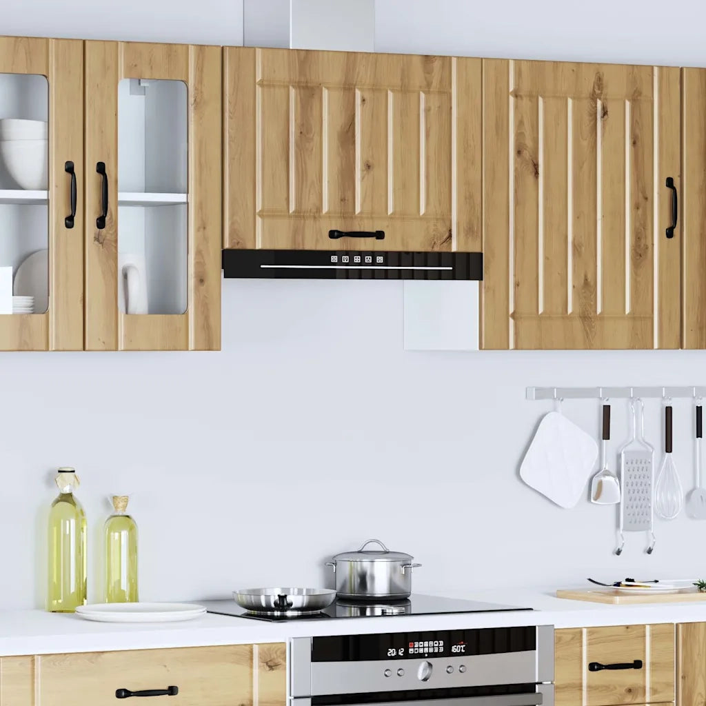 Pensile da Cucina Lucca Rovere Artigianale in Legno Multistrato 853846