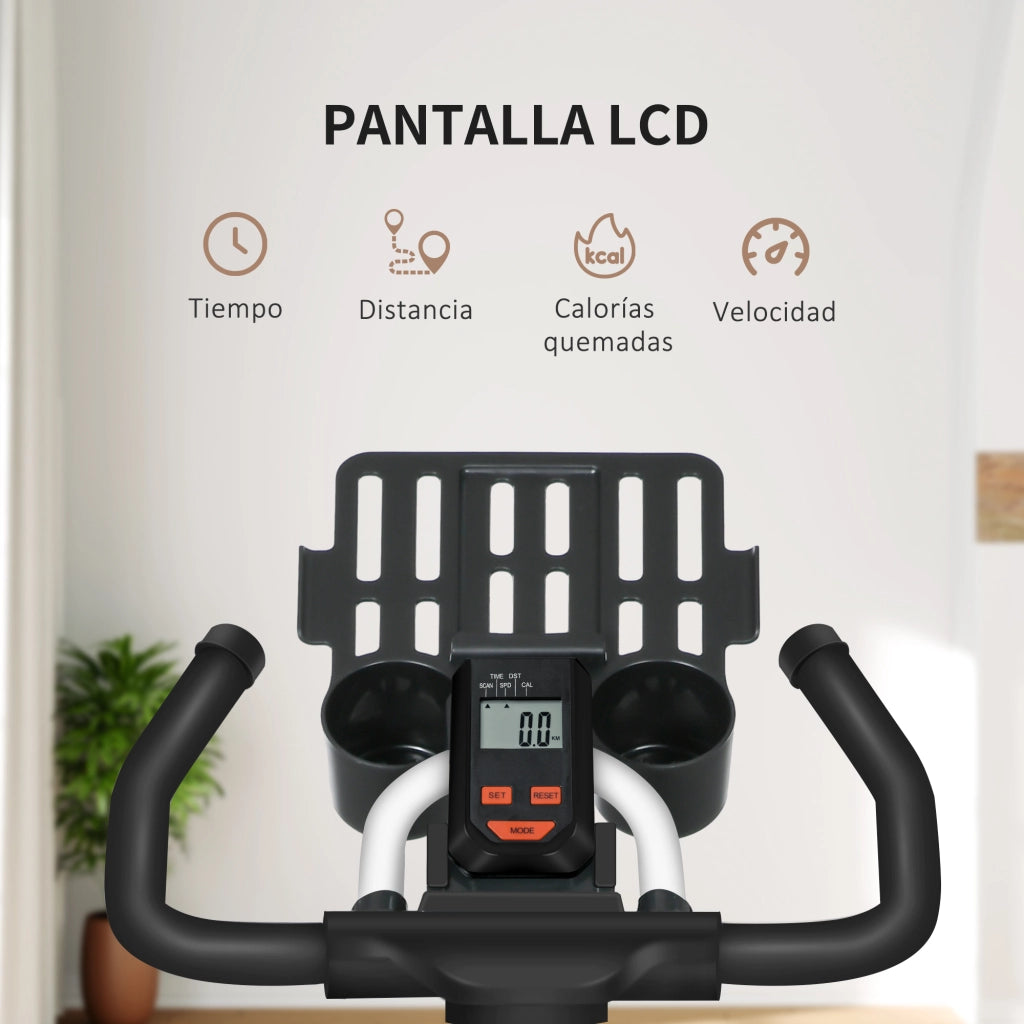 Bicicletta Statica con Resistenza Regolabile ¨C Minimal ¨C Bianco