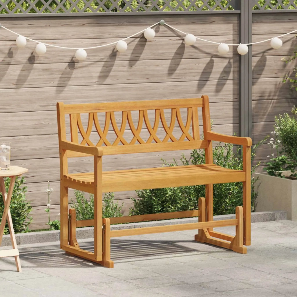 Panchina Glider da Giardino | Panca da Giardino Naturale 110 x 59 x 97 cm