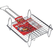 GRATICOLA BARBECUE A RETE DOPPIA FD  ACCIAIO CROMATO CM 37X27