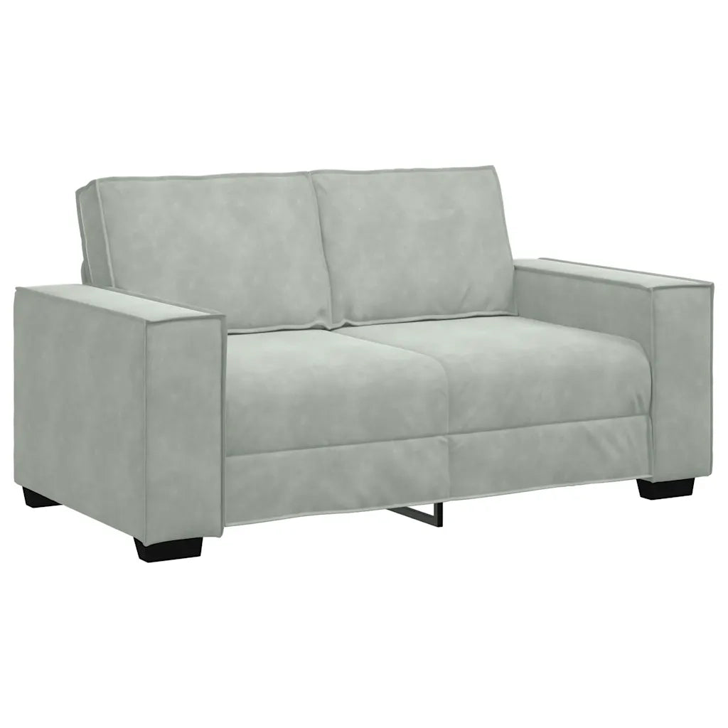 Divano a 2 Posti-Sofa 2 Posti Grigio Chiaro 120 cm in Velluto 439673