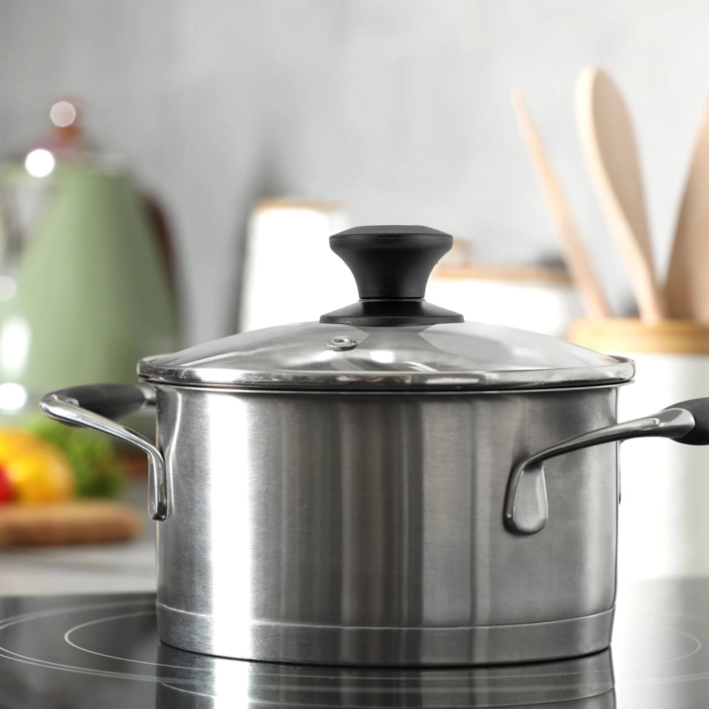 Coperchio in vetro KADAX da 22 cm, universale, resistente al calore, per pentole e padelle.