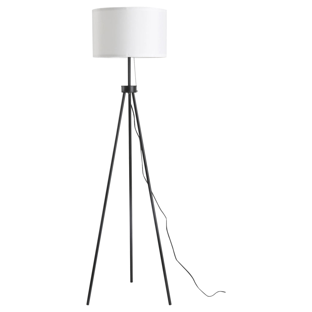 Lampada da terra con paralume in poliestere e cotone ¨C zephmum ¨C Bianco, E27