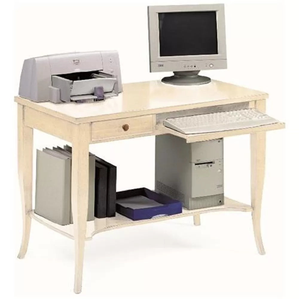 Scrivania p/computer legno avorio arte povera 105x60x78 - Mobili 2G