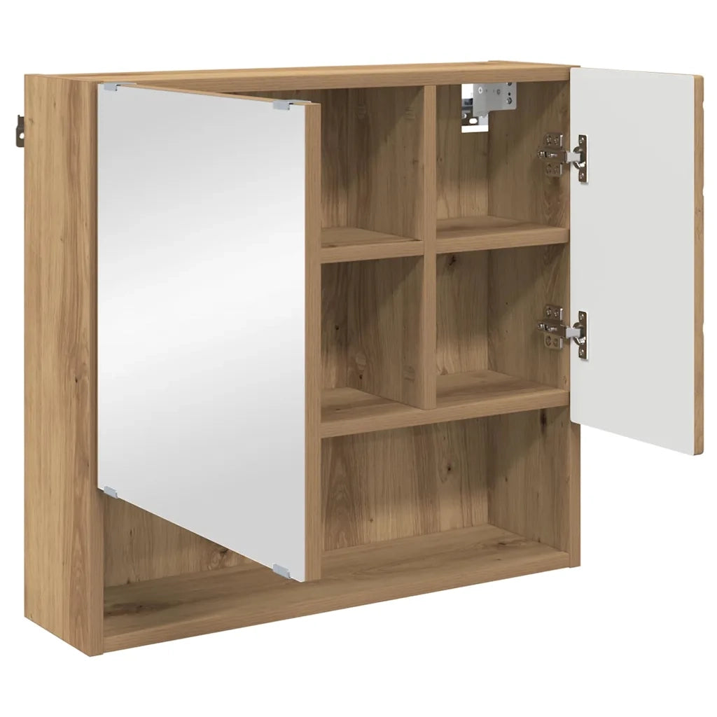 Mobiletto per specchio Rovere artigianale 59 x 17 x 55 cm 883373