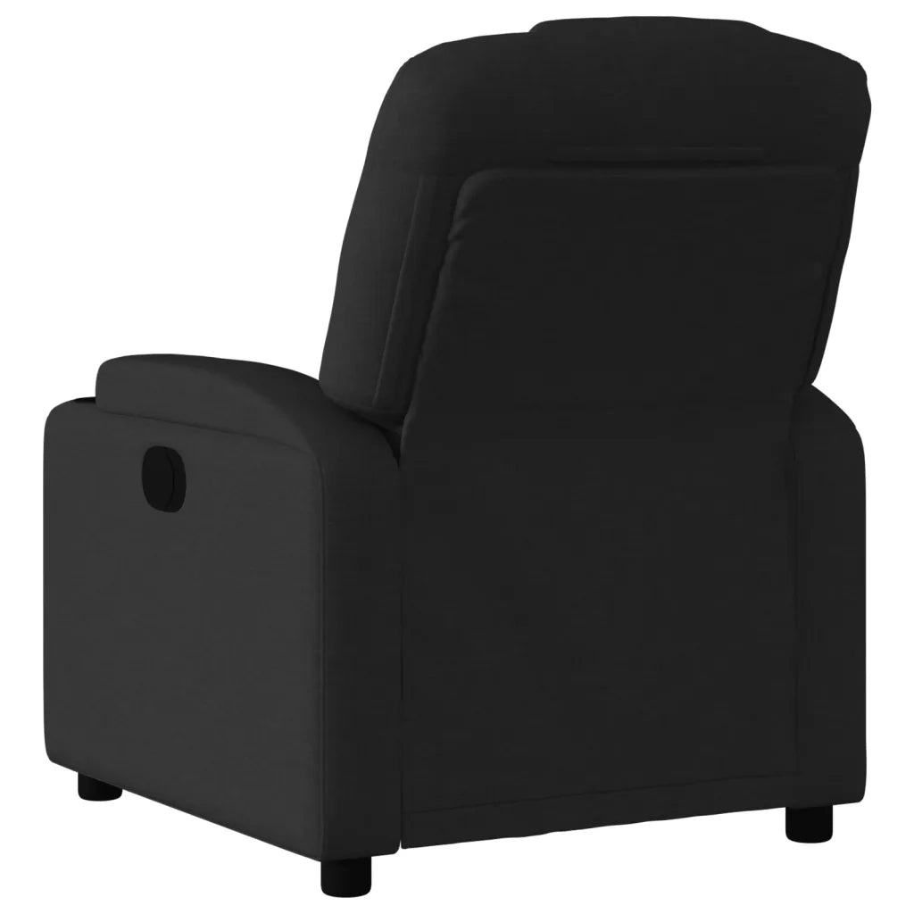 Poltrona Reclinabile in Tessuto Nero 372367