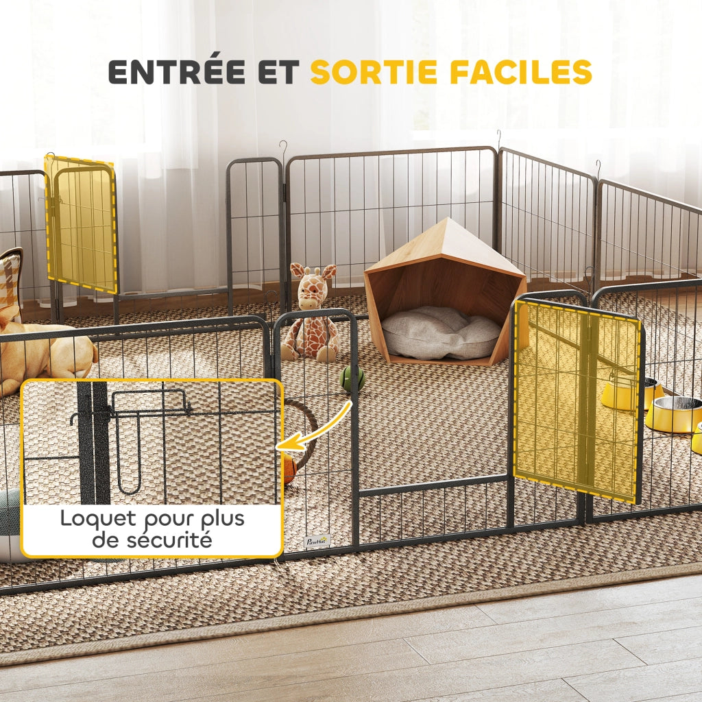 Recinto per animali modulabile ¨C Minimal ¨C 80x60 cm grigio