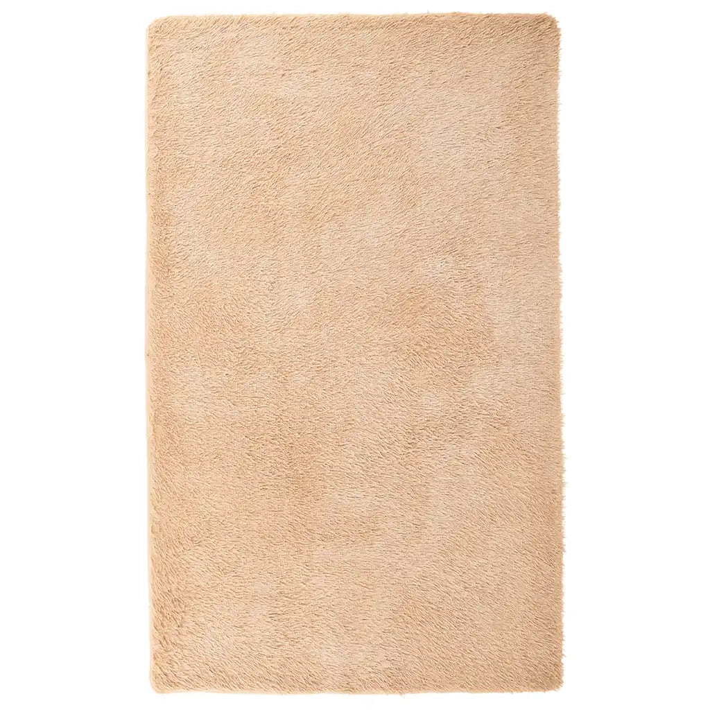 Tappeto Shaggy a Pelo Lungo NAVARRA Beige 80x150 cm poliestere 4102813