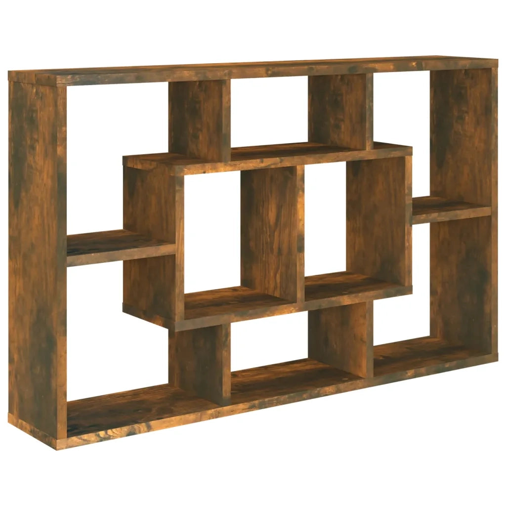 Mensola a Muro Rovere Fumo 85x16x52,5 cm in Legno Multistrato 820460