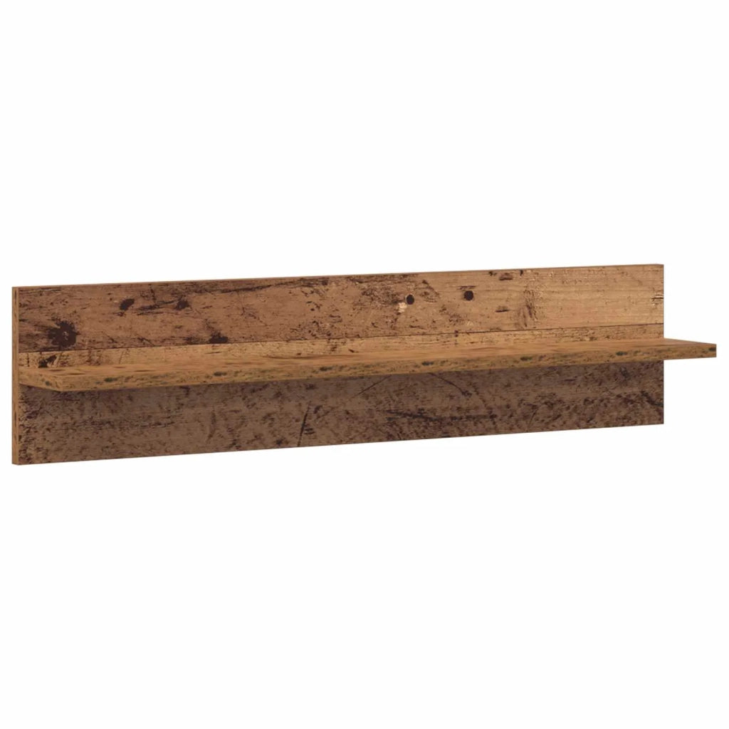 Unità a muro per TV con LED con led 6 pcs Legno vecchio