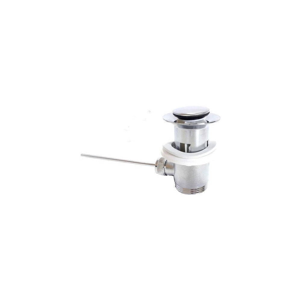 Trade Shop - Piletta Di Scarico Con Saltello Completa Di Tappo Per Lavabo Bidet Automatico -