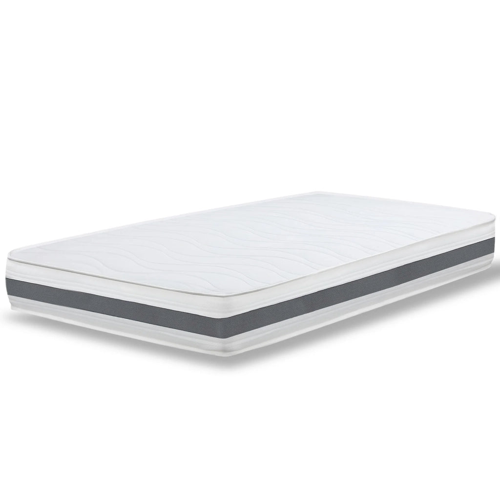 Materasso singolo 80x190 in Waterfoam Ipoallergenico, 20 cm ESSENTIAL | Imbottitura in Ovatta e Rivestimento in Tessuto 3D Traspirante, Antiacaro e Antifungino | Made in Italy