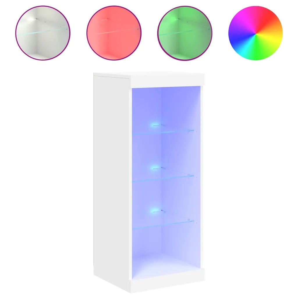 Credenza con Luci LED Bianca 41x37x100 cm 836728