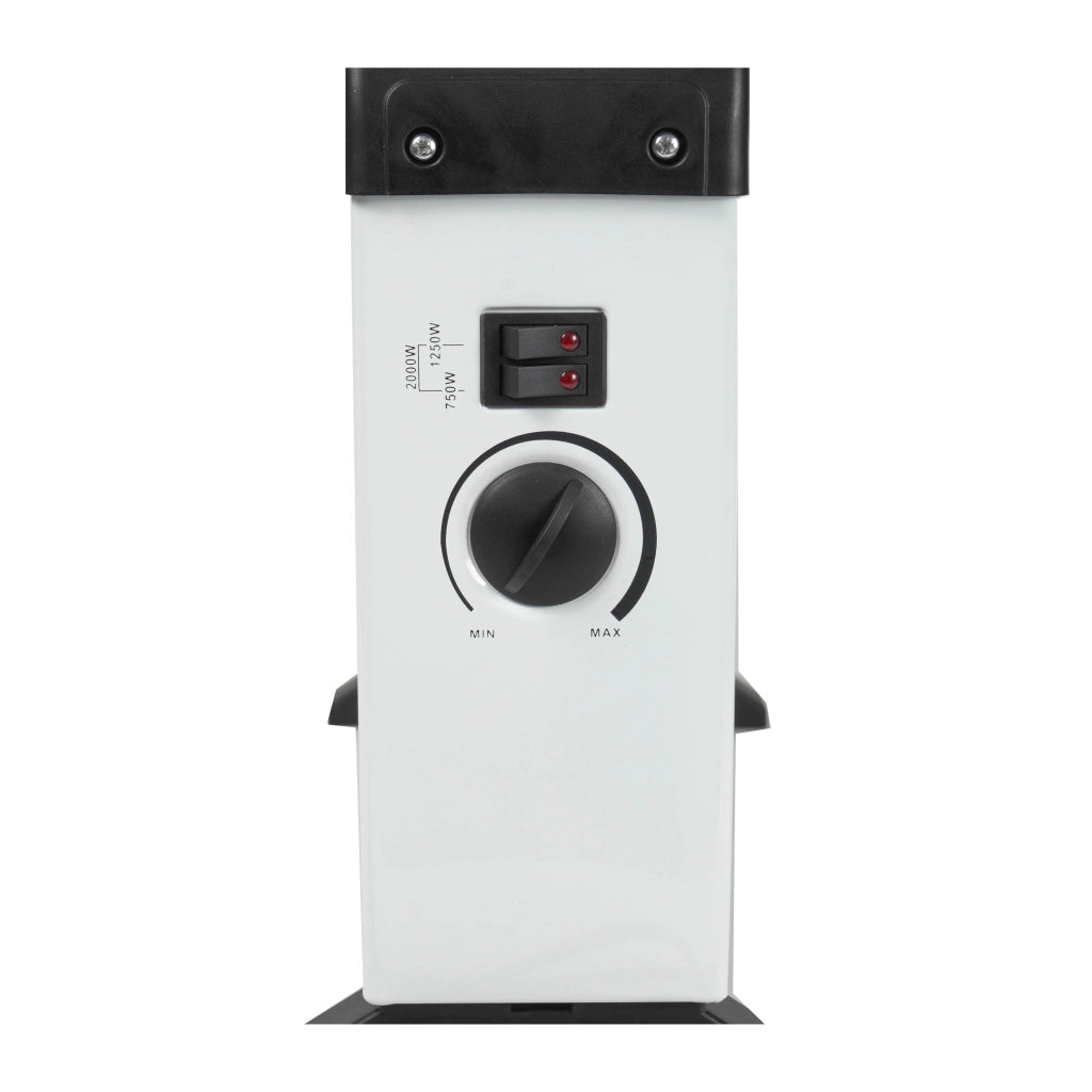 Termoconvettore elettrico 2000W con termostato, 3 livelli potenza 750W-1250W-2000W, silenzioso 20mq - SOGO