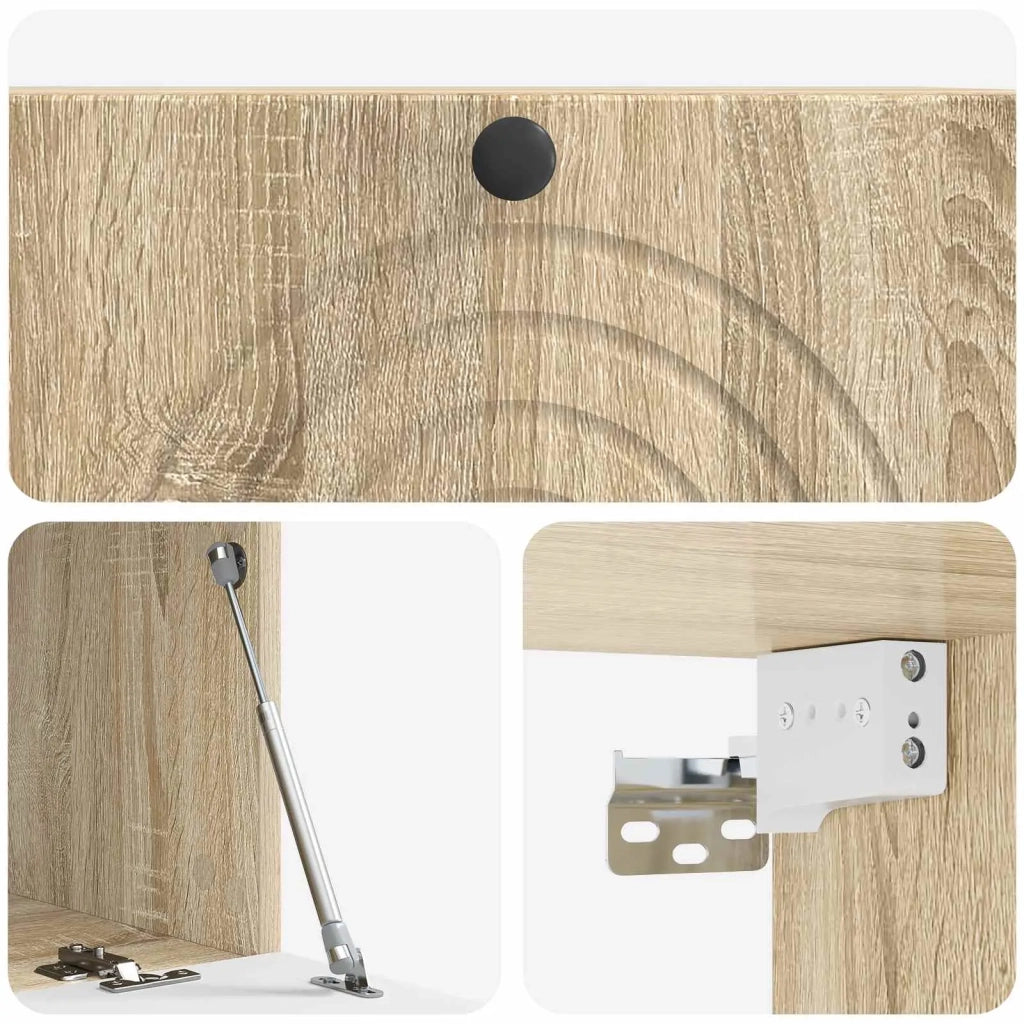 Mobile Porta TV da Muro Rovere Sonoma 78,5 x 41 x 30 cm 898177