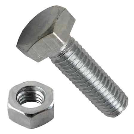 BULLONE CON DADO PER SCAFFALATURE M8x16 - 200 pezzi