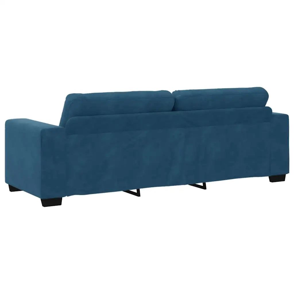Set di divani 3 pcs Blu 221 x 80 x 80 cm Velluto 3324648