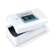 Beurer 45431 Pulsossimetro PO 35 Misurazione SpO2 e Frequenza Cardiaca Display LCD a Colori con Orientamento Automatico colore Bianco