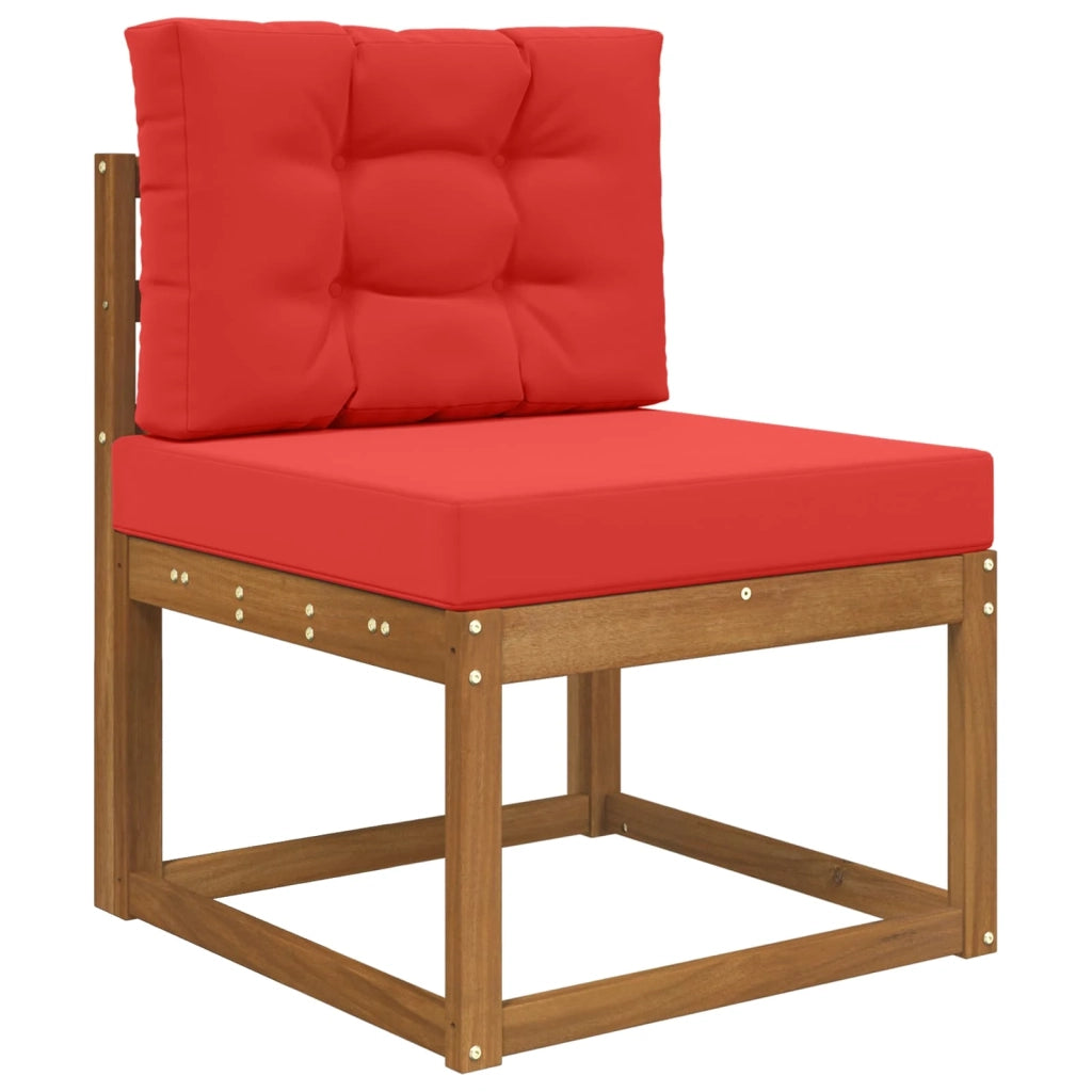 Cuscino per divano da esterno 2 pcs Rosso Poliestere 900733