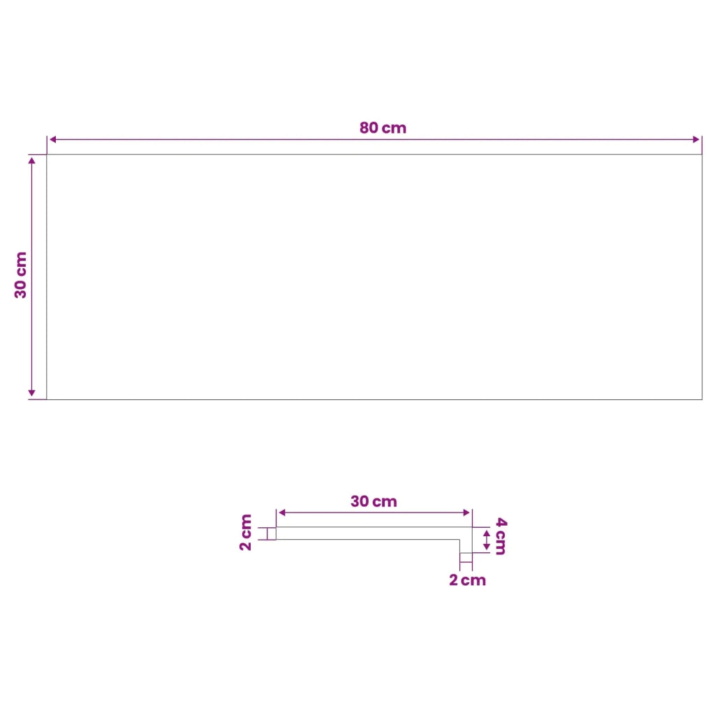 Tappeti per scale 2 pz 80 x 30 x 2 cm Marrone 3446155