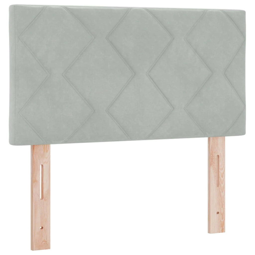 Letto box spring con materasso Grigio Chiaro 80 x 200 cm 3451571