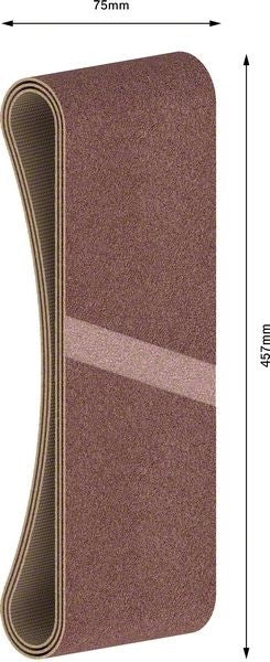 2608606037 - Set di nastri abrasivi da 3 pz. X440 75 x 457 mm, P150, BEST for LEGNO+VERNICE