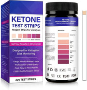 Strisce di Test per Autocontrollo del Ketone - Risultati Veloci in 40 Secondi