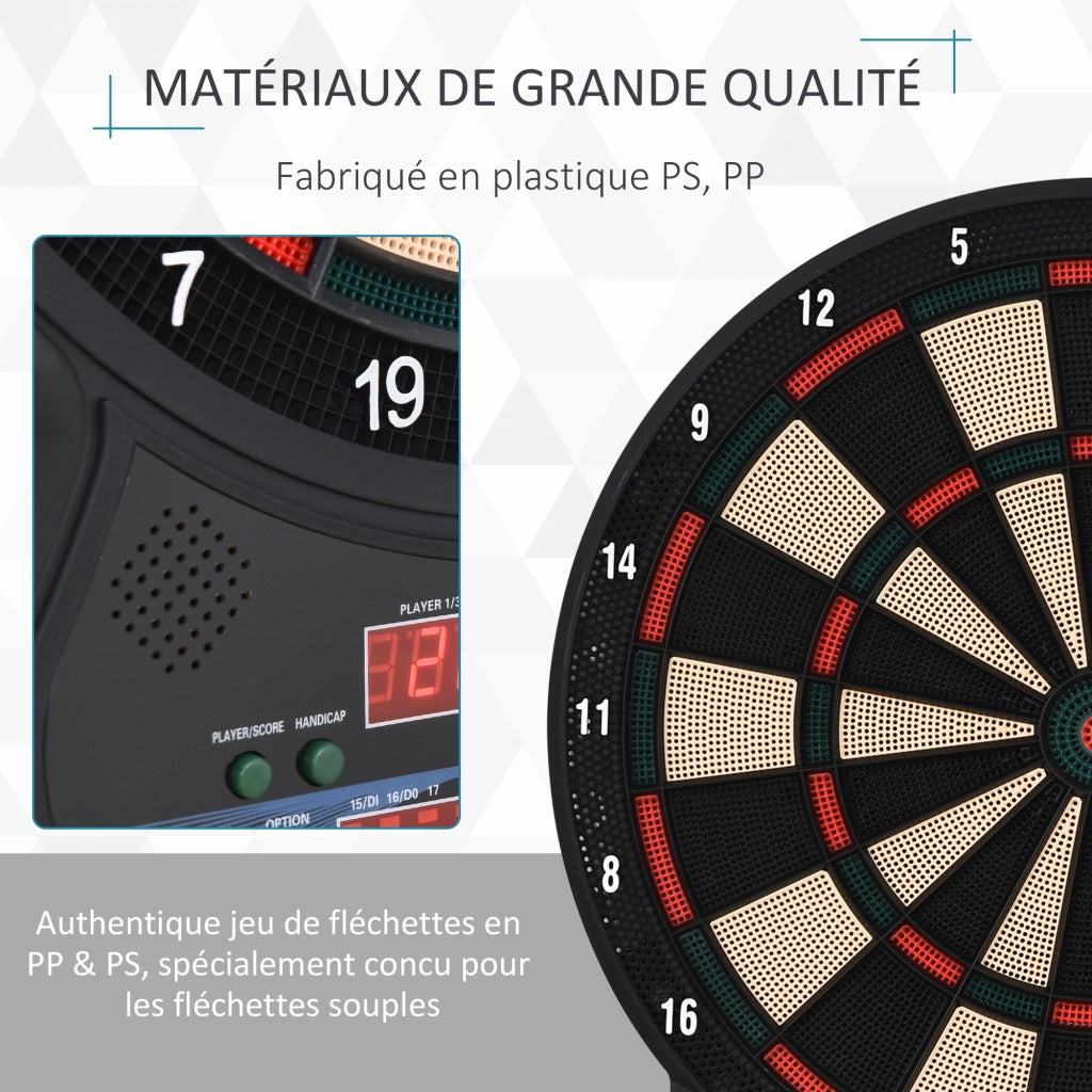 Bersaglio Freccette Elettronico ¨C Xylo ¨C 27 Giochi 202 Varianti 8 Giocatori Display LED