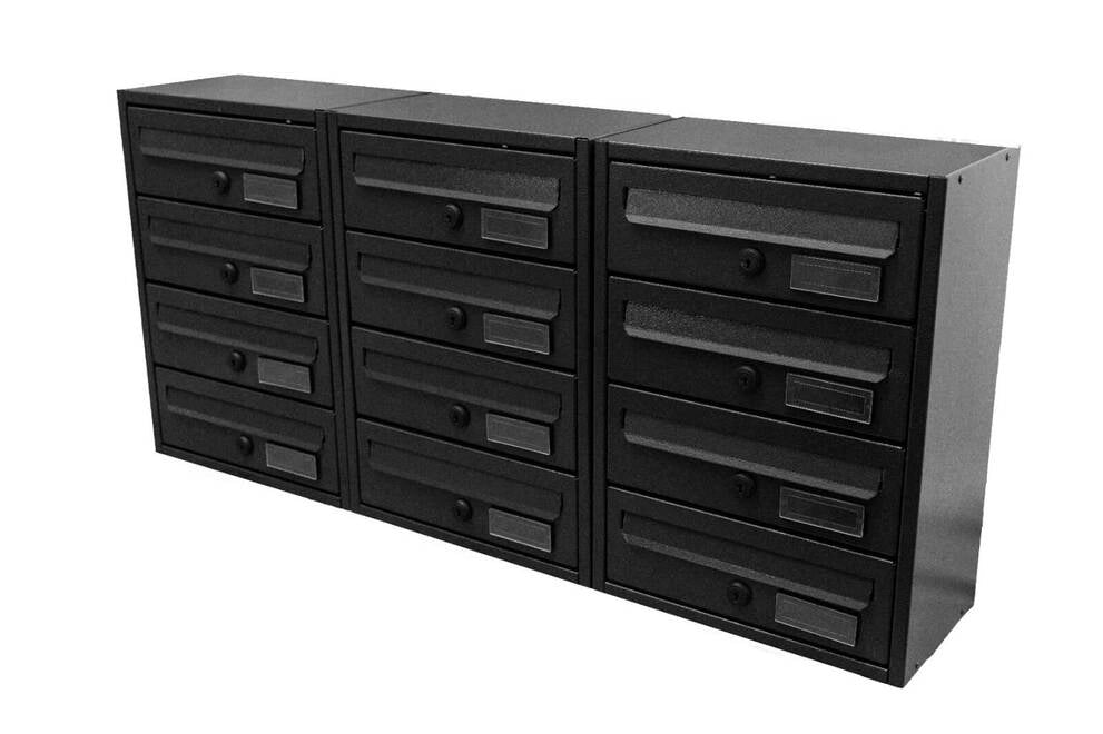 Cassetta Postale da Esterno MODULARE BoxoB Imperium 983 Con Cilindretto Numerato (RAL 7021) - 1 Comparto