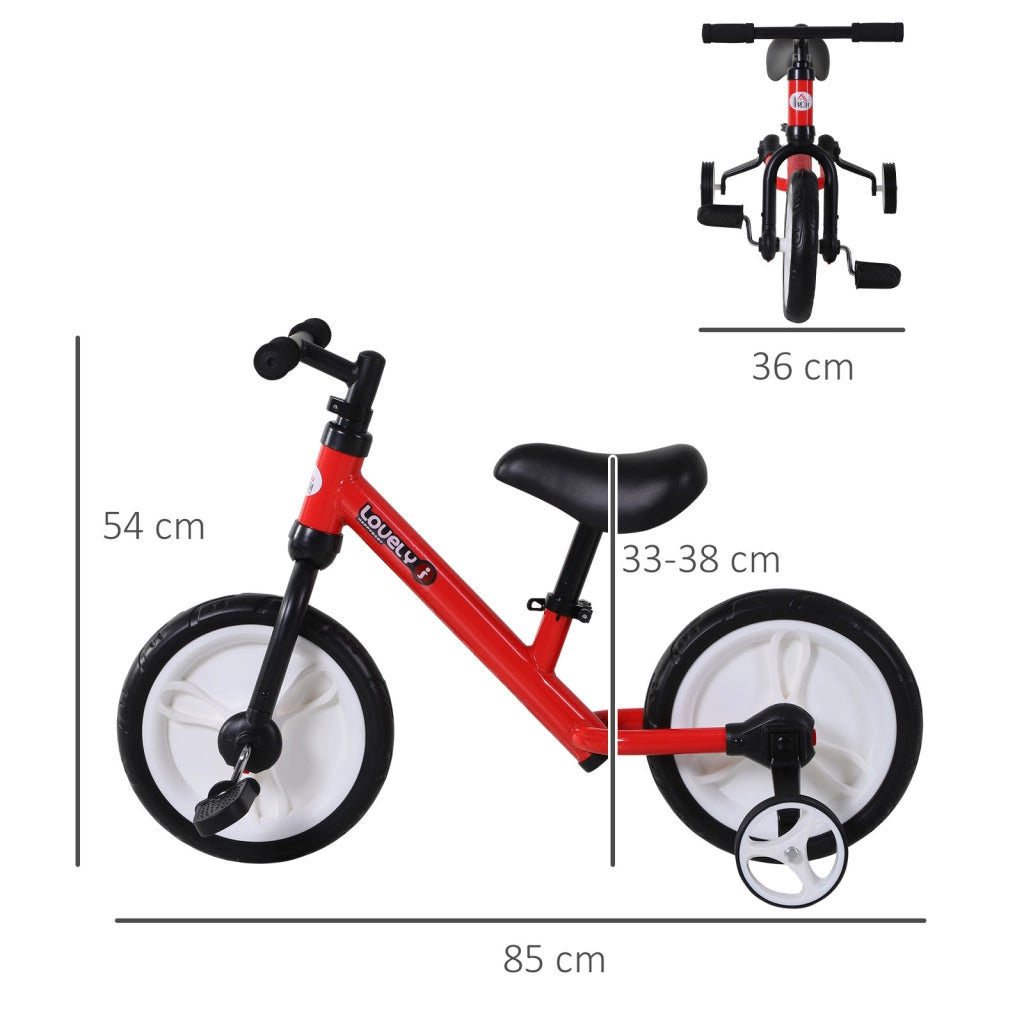 Bicicletta Senza Pedali per Bambini ¨C zephmum ¨C Rosso