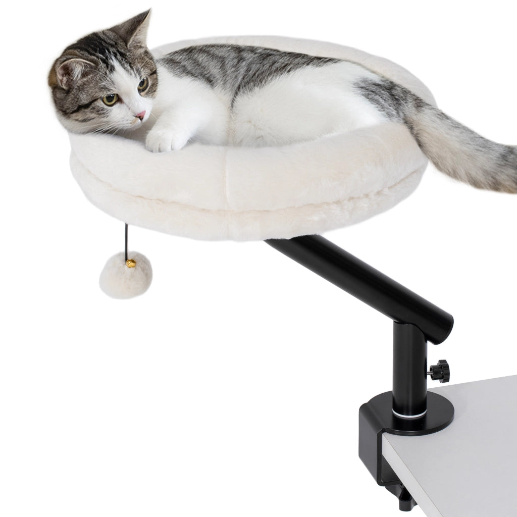 Letto scrivania per gatti con rotazione 360¡ã e altezza regolabile ¨C Minimal ¨C Cremebianco