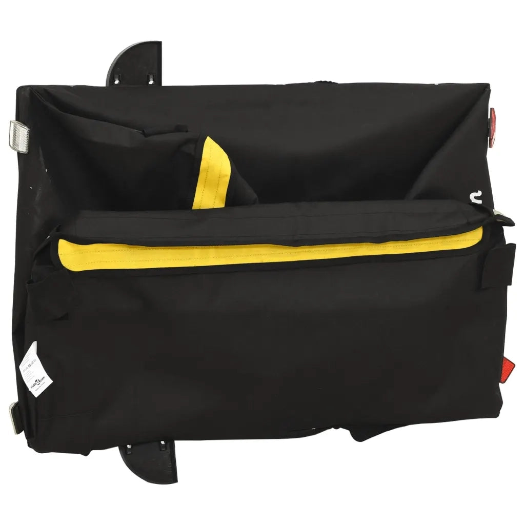 Rimorchio da Bici Nero e Giallo 45 kg in Ferro CFW6908556